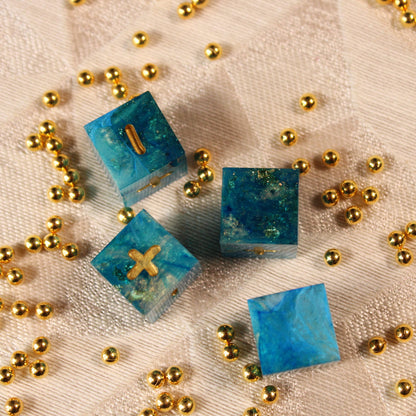 Handmade Ocean's Treasure Fate Dice