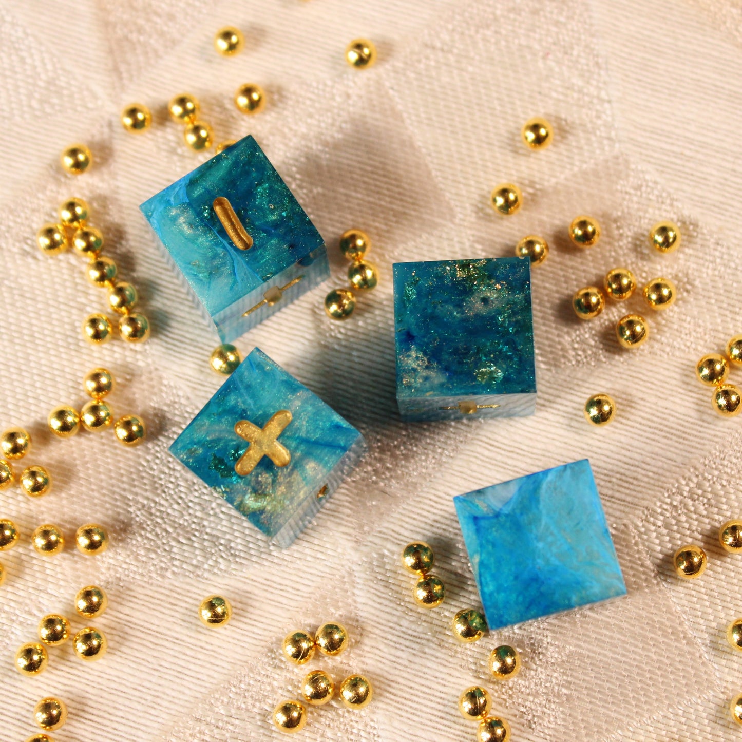 Handmade Ocean's Treasure Fate Dice