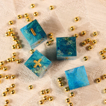 Handmade Ocean's Treasure Fate Dice
