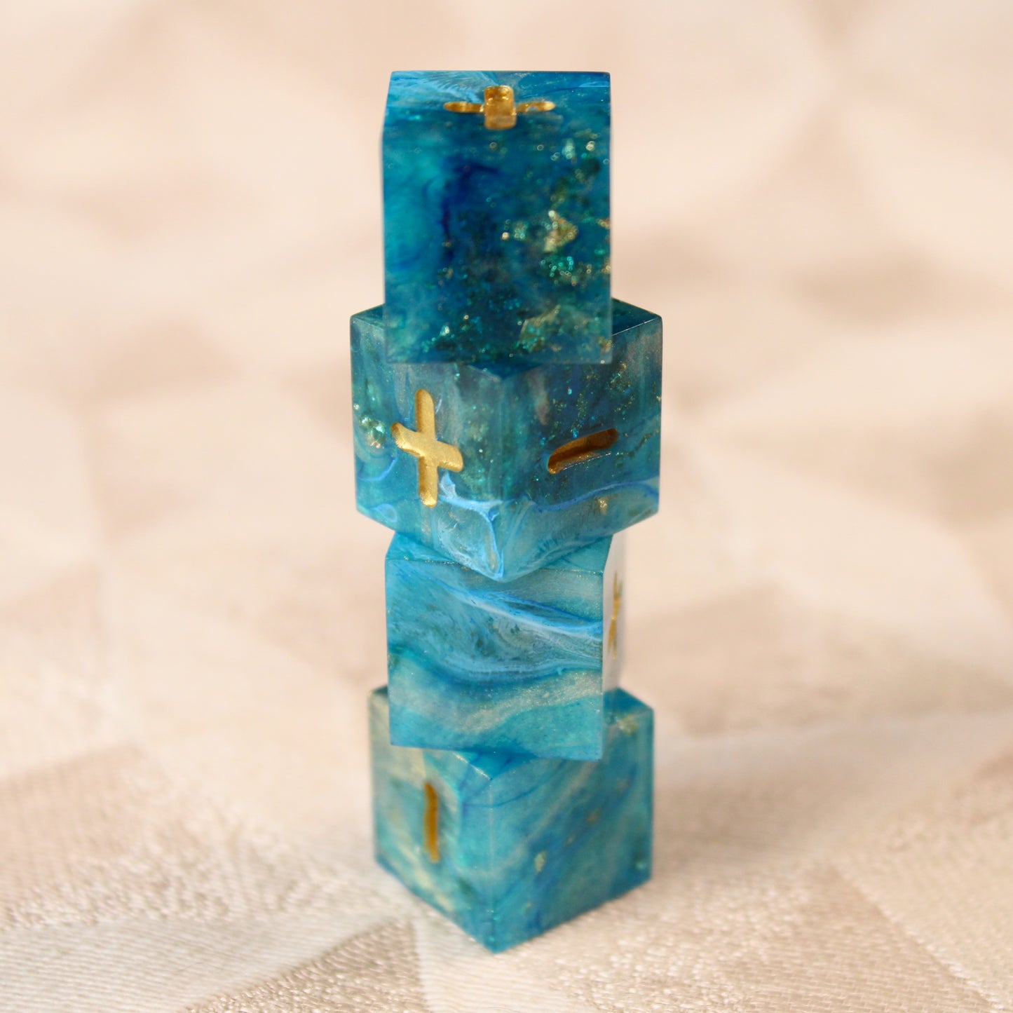Handmade Ocean's Treasure Fate Dice