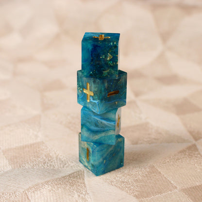 Handmade Ocean's Treasure Fate Dice