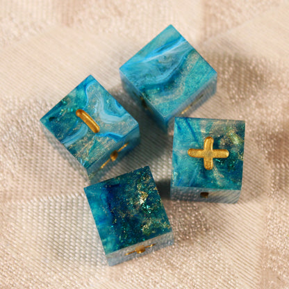 Handmade Ocean's Treasure Fate Dice