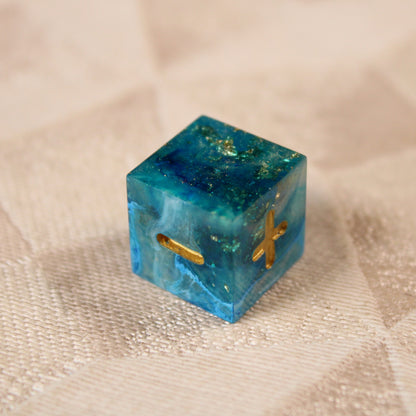 Handmade Ocean's Treasure Fate Dice
