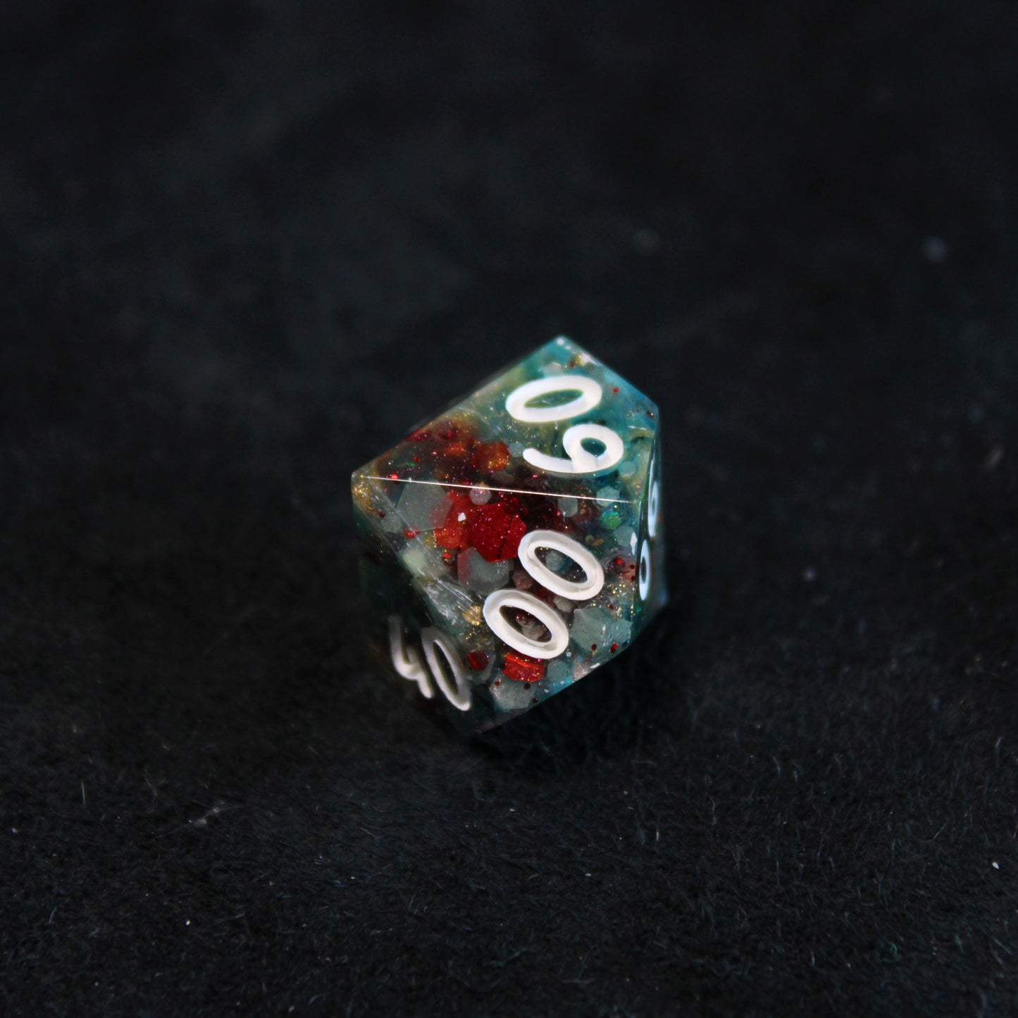 Handmade Showman Dice (Glow-in-the-dark Glitter!)