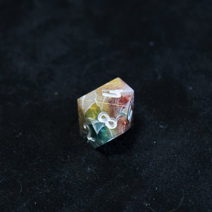 Handmade Showman Dice (Glow-in-the-dark Glitter!)