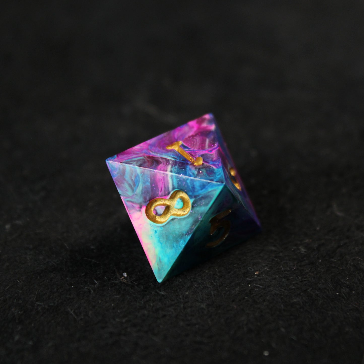 Handmade Carnival Swirl Dice