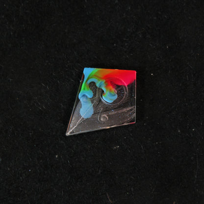 RAW Handmade Rainbow Parakeet Dice
