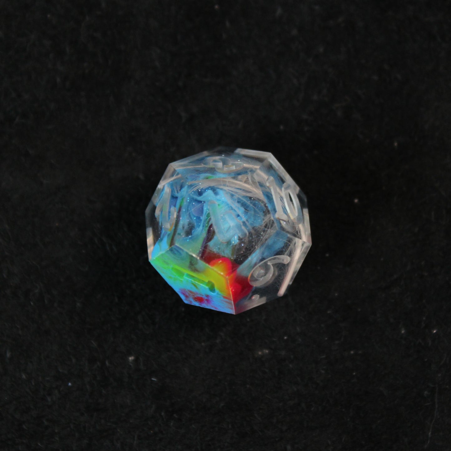 RAW Handmade Rainbow Parakeet Dice