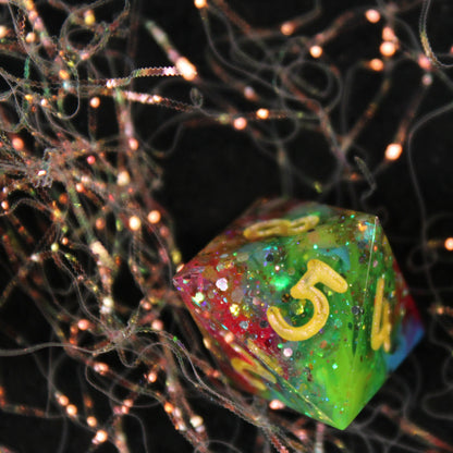 Handmade Unicorn Spit Dice (Glow-in-the-dark)