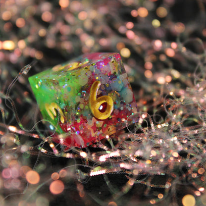 Handmade Unicorn Spit Dice (Glow-in-the-dark)