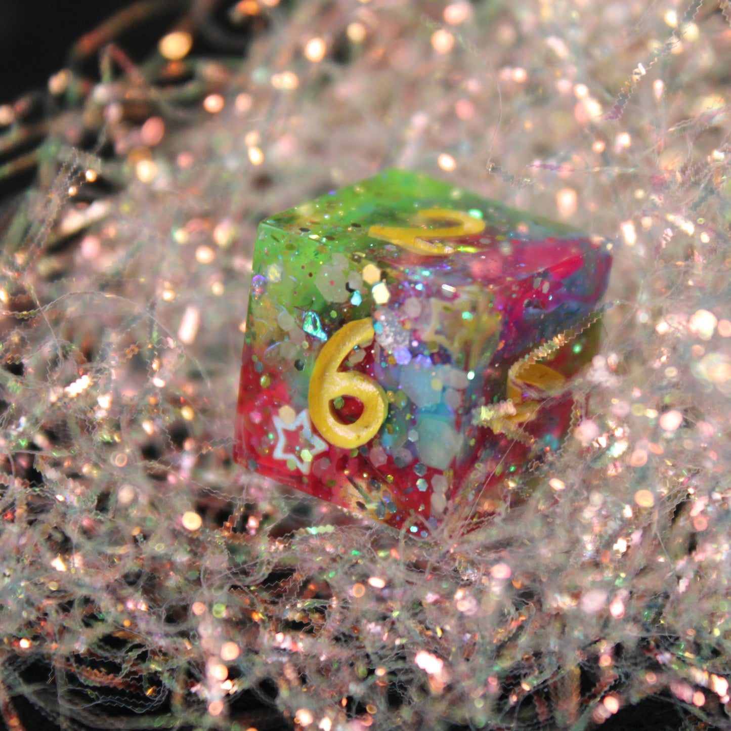 Handmade Unicorn Spit Dice (Glow-in-the-dark)