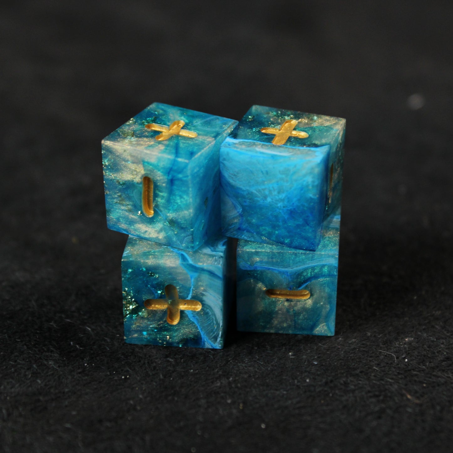 Handmade Ocean's Treasure Fate Dice