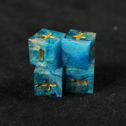 Handmade Ocean's Treasure Fate Dice