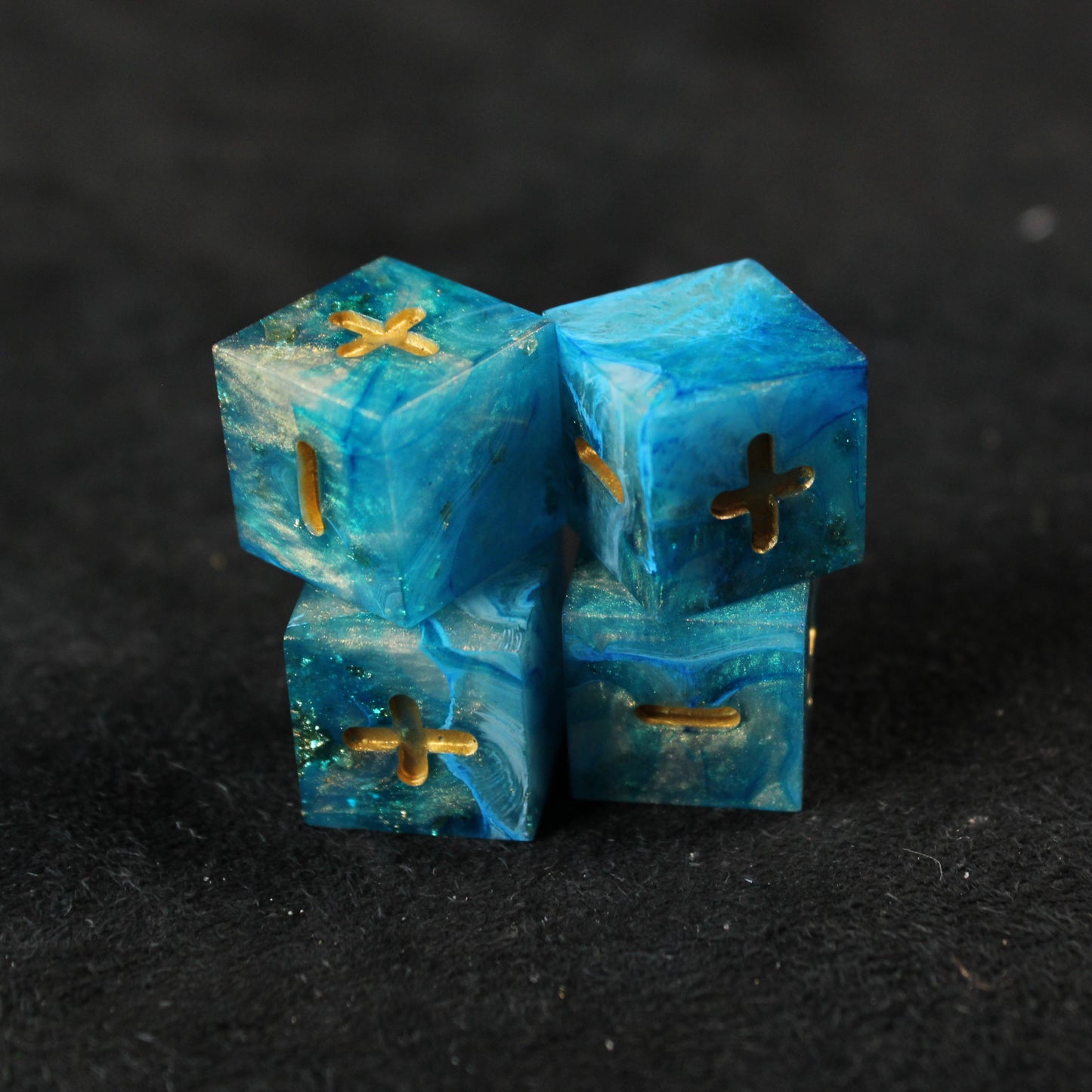 Handmade Ocean's Treasure Fate Dice