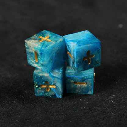 Handmade Ocean's Treasure Fate Dice