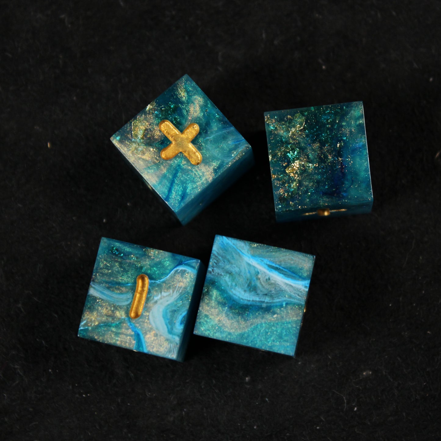 Handmade Ocean's Treasure Fate Dice