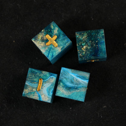 Handmade Ocean's Treasure Fate Dice