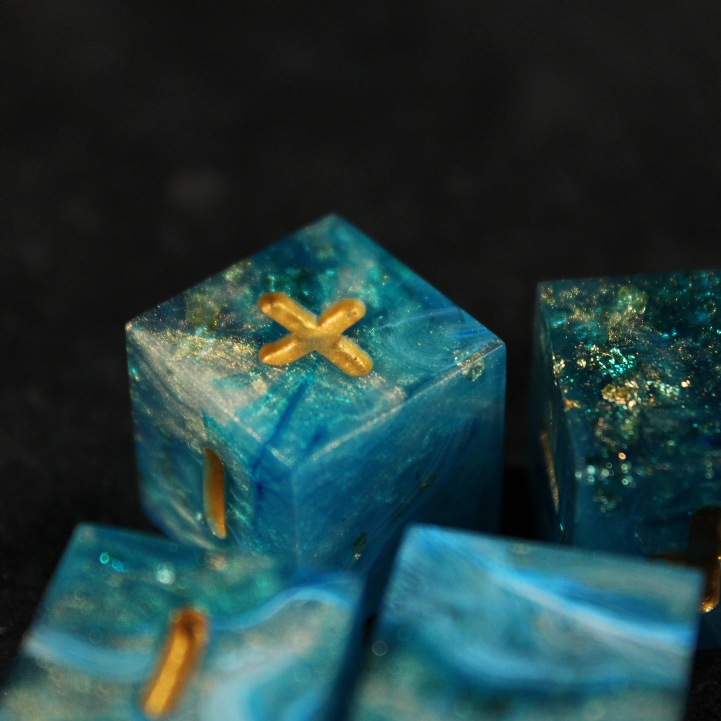 Handmade Ocean's Treasure Fate Dice