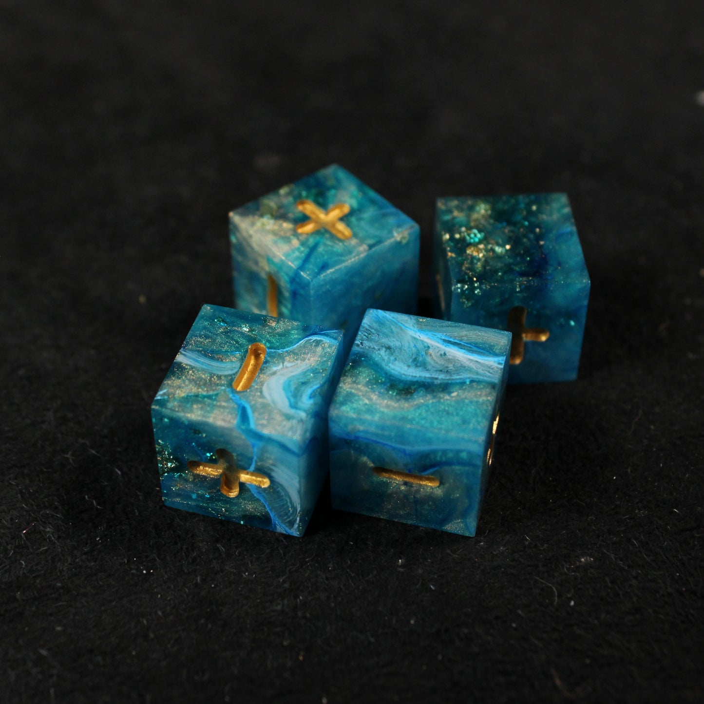 Handmade Ocean's Treasure Fate Dice