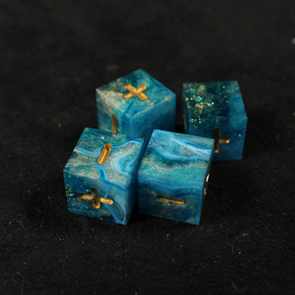 Handmade Ocean's Treasure Fate Dice