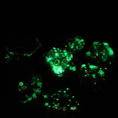 Handmade Unicorn Spit Dice (Glow-in-the-dark)