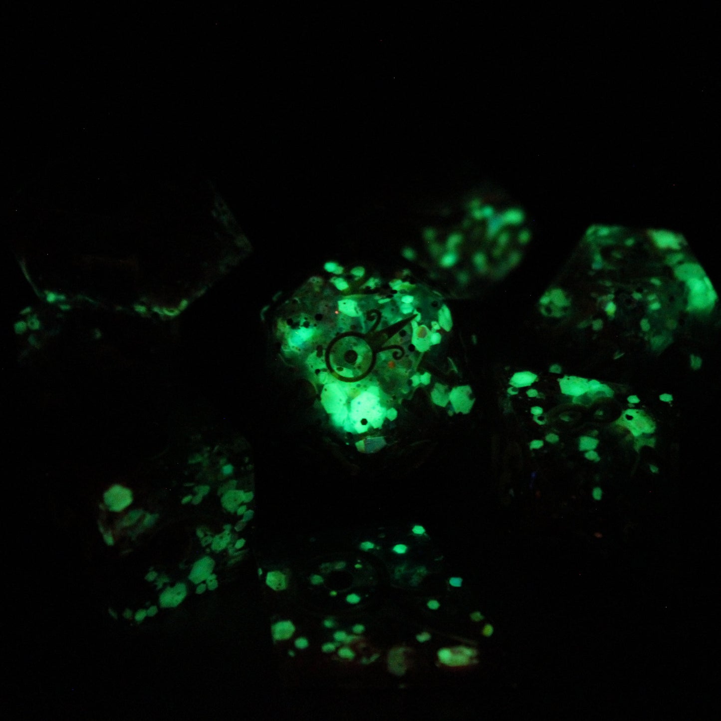 Handmade Unicorn Spit Dice (Glow-in-the-dark)