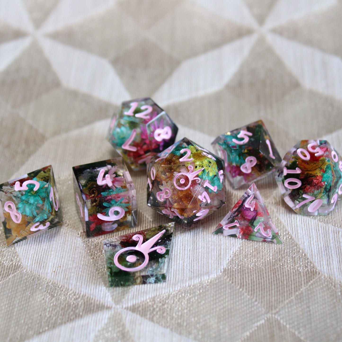 Handmade Enchanted Forest Dice