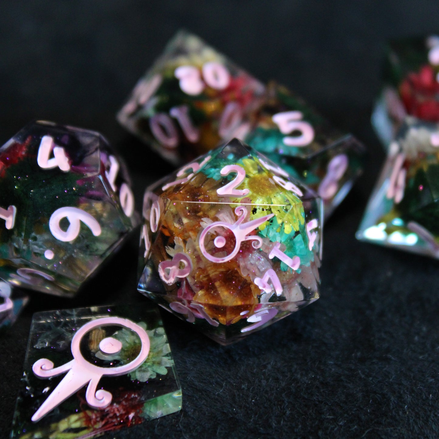 Handmade Enchanted Forest Dice