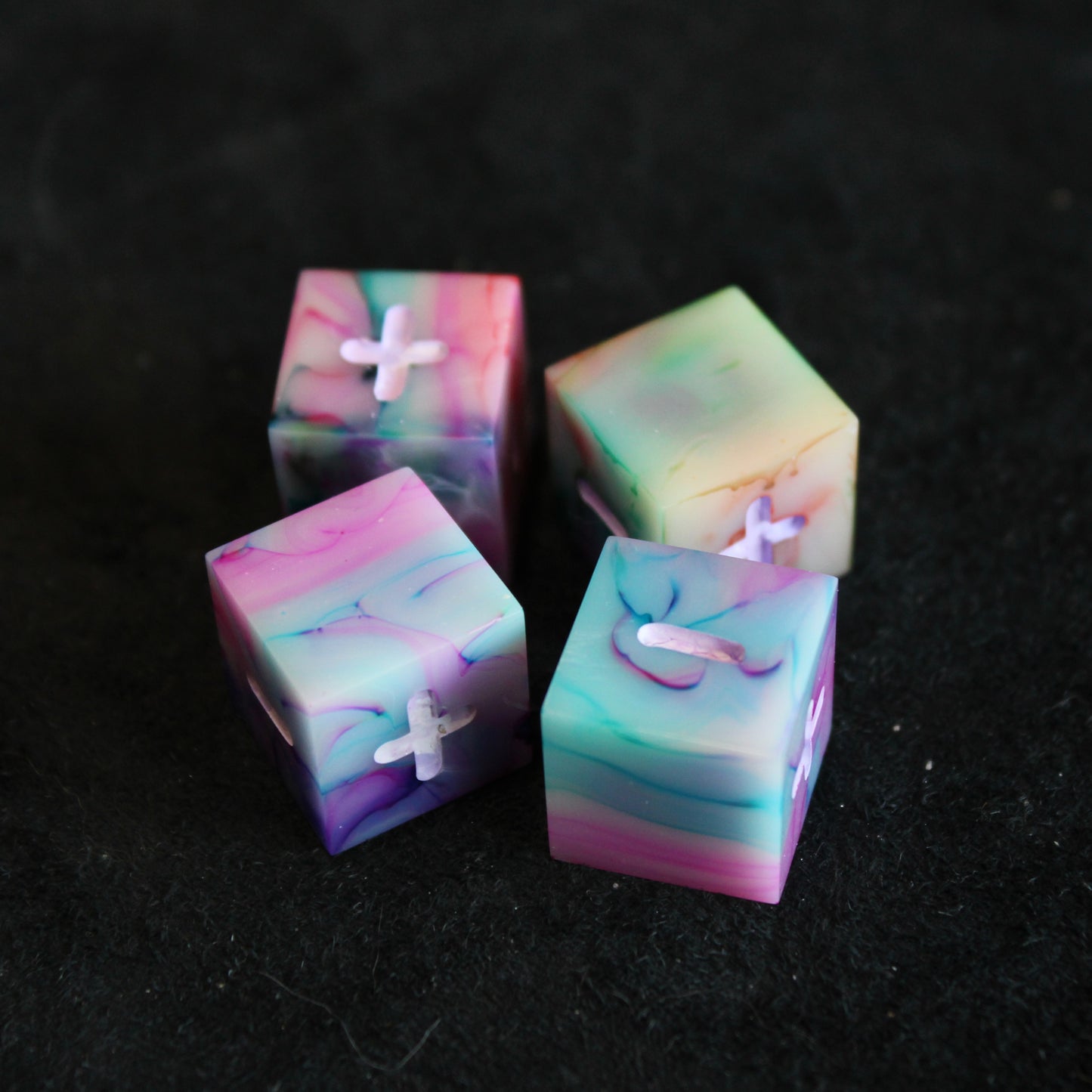 Handmade Watercolor Fate Dice