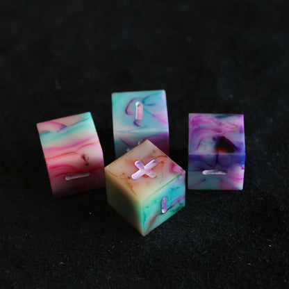 Handmade Watercolor Fate Dice