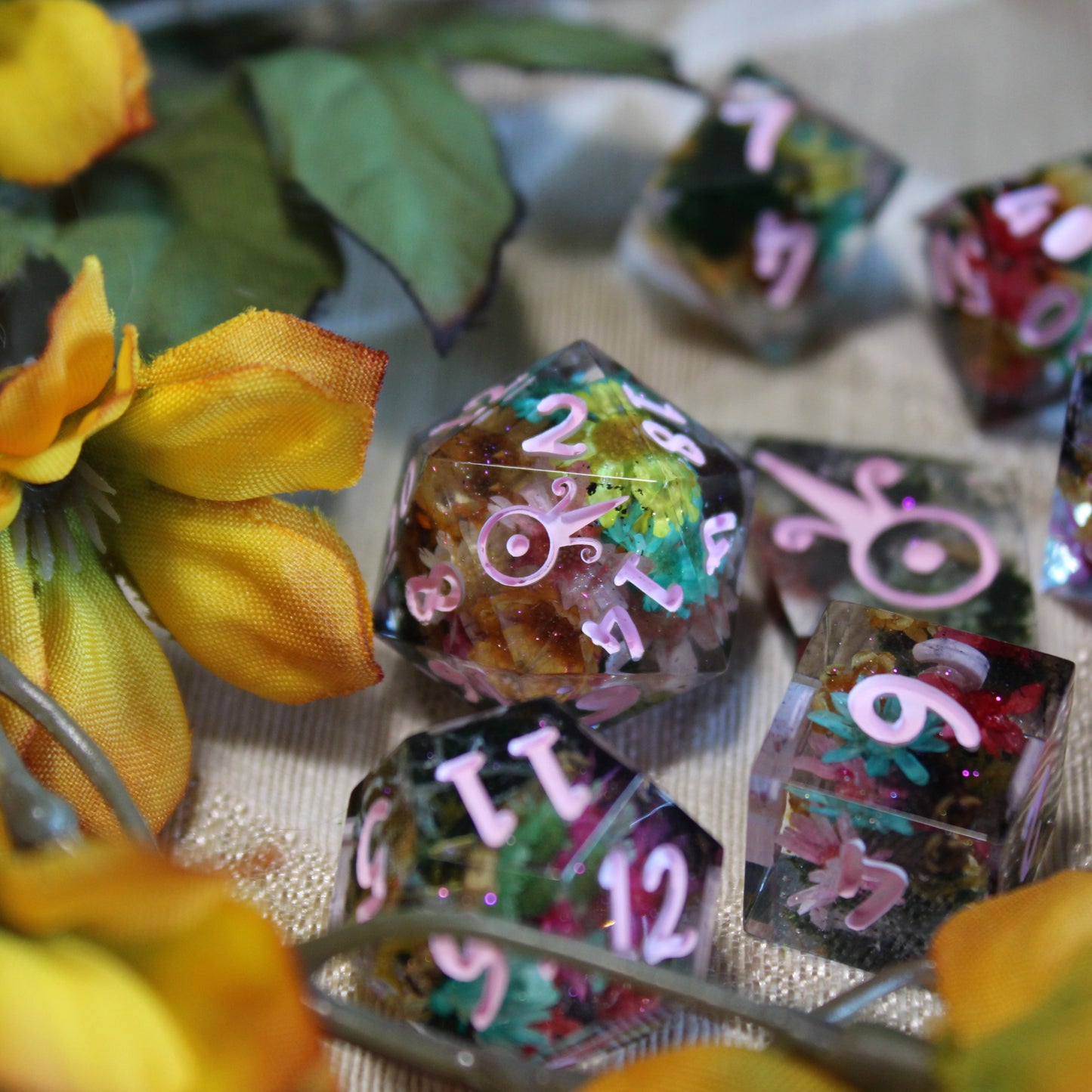 Handmade Enchanted Forest Dice