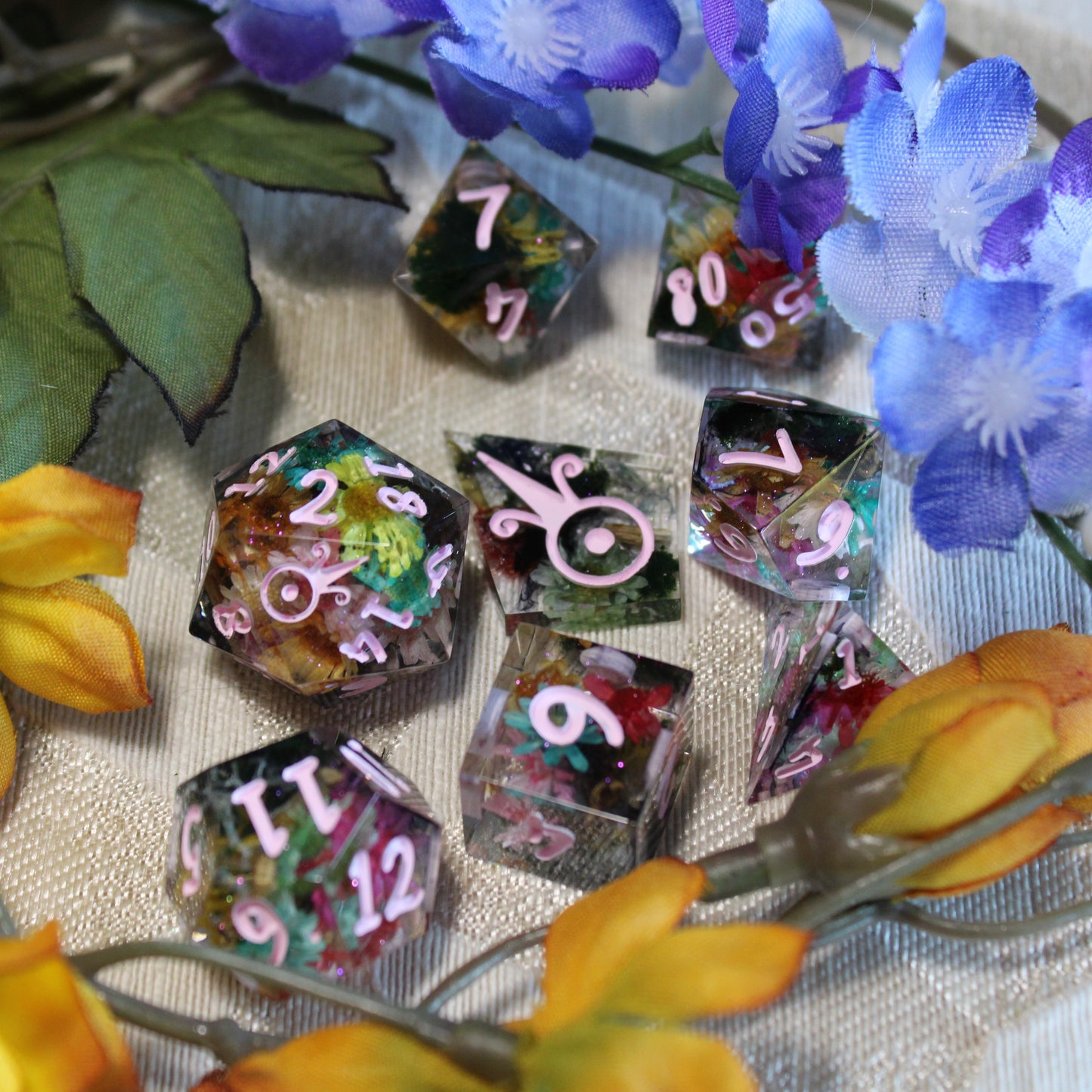 Handmade Enchanted Forest Dice