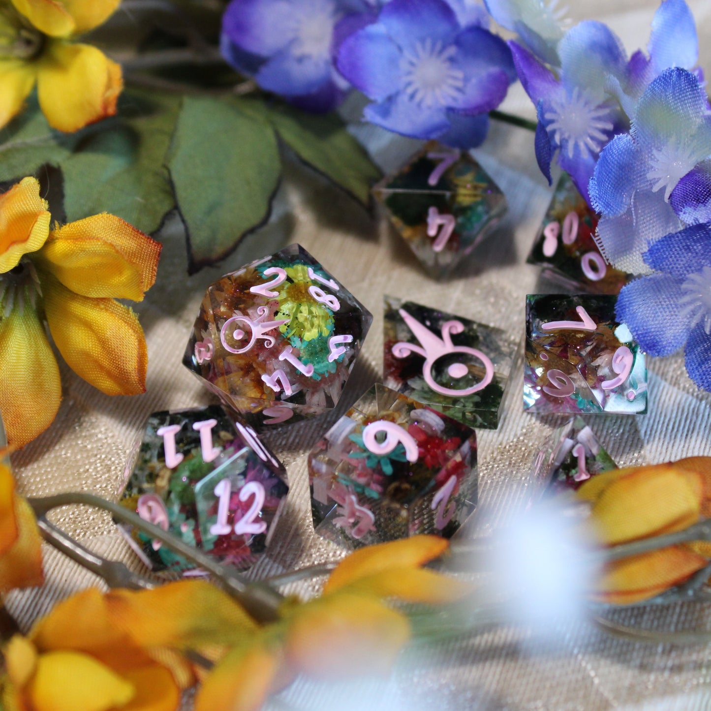 Handmade Enchanted Forest Dice