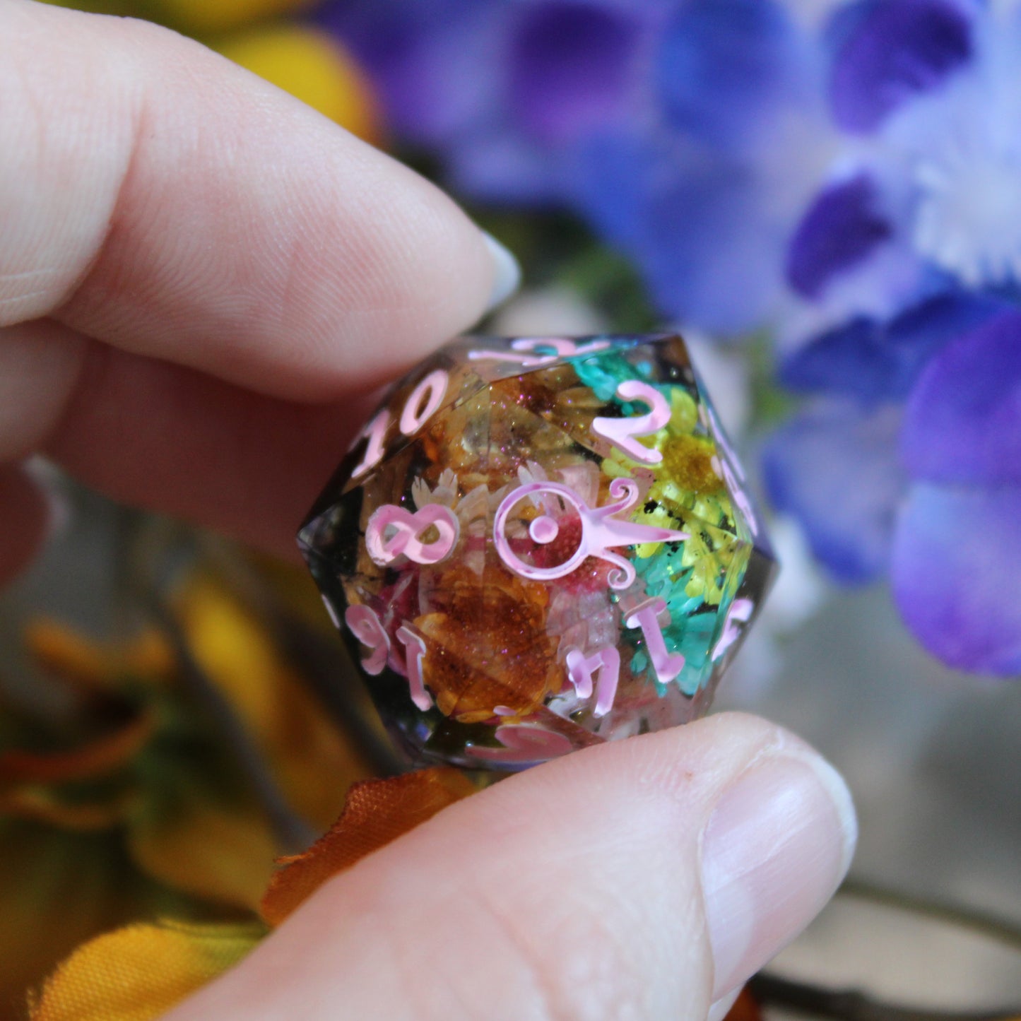 Handmade Enchanted Forest Dice