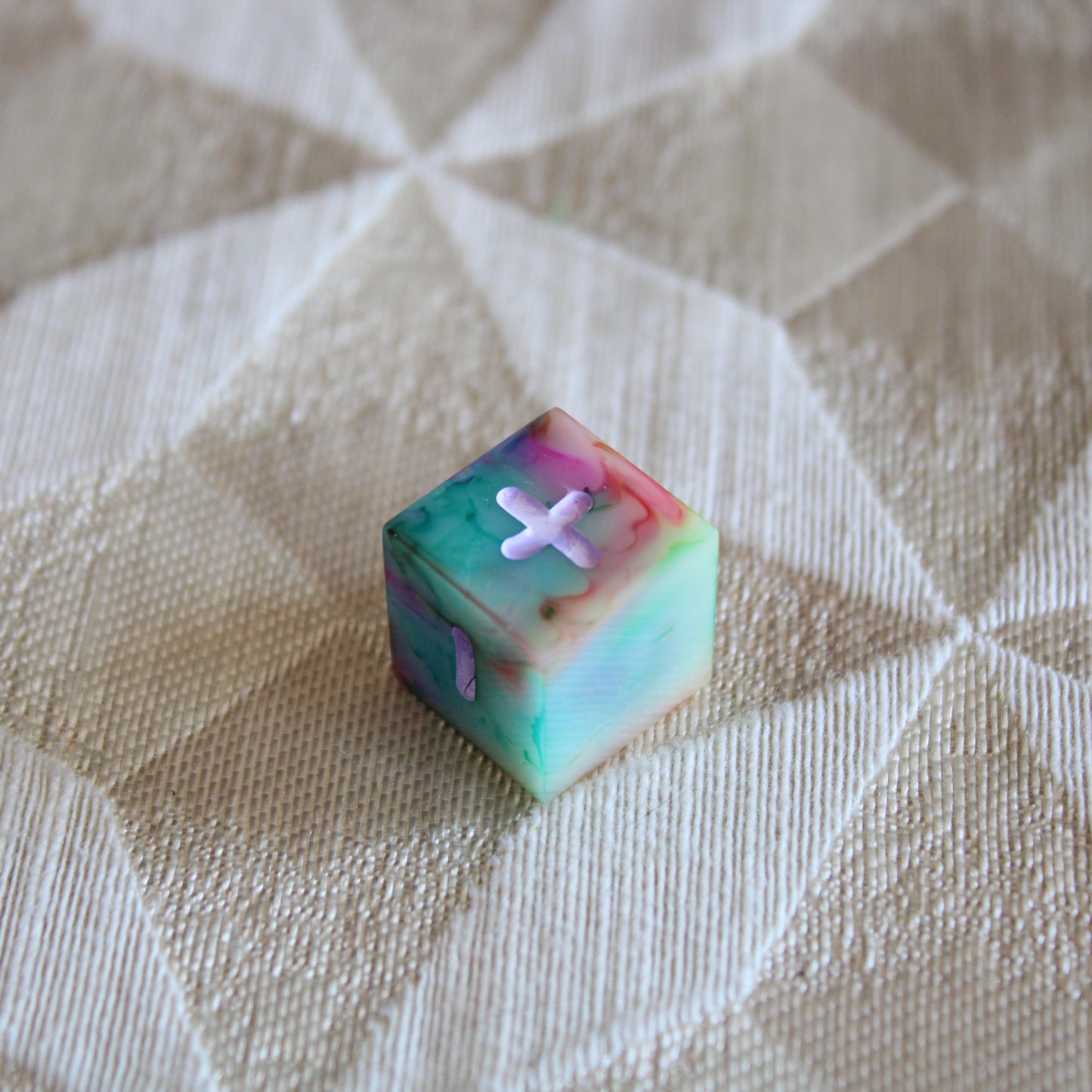 Handmade Watercolor Fate Dice