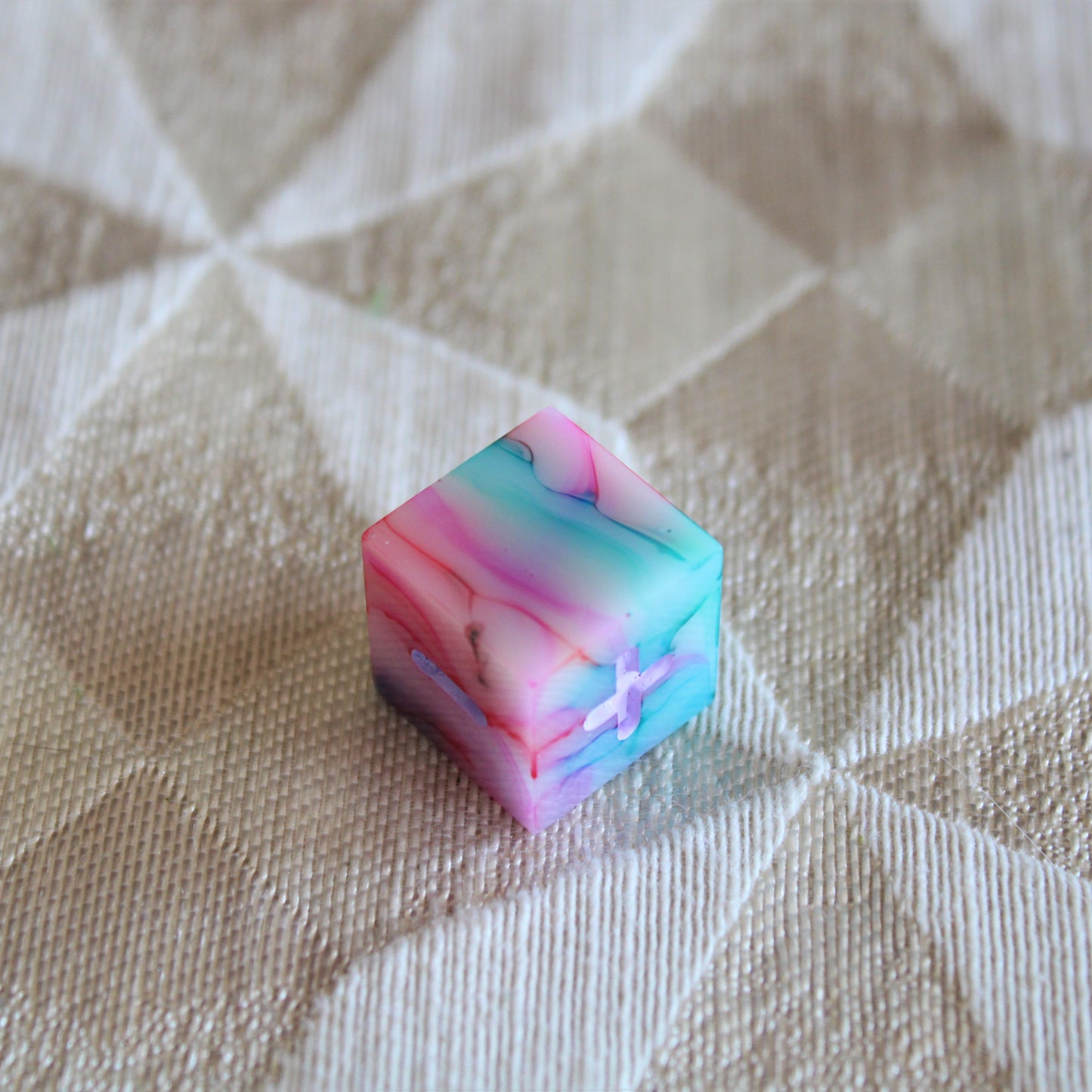 Handmade Watercolor Fate Dice