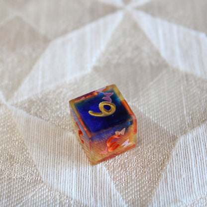 Handmade Butterfly Swarm Dice (Glow-in-the-dark Butterflies!)