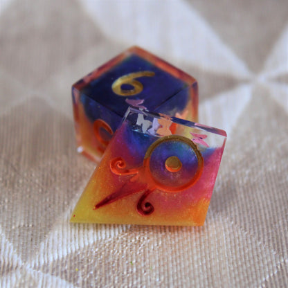 Handmade Butterfly Swarm Dice (Glow-in-the-dark Butterflies!)