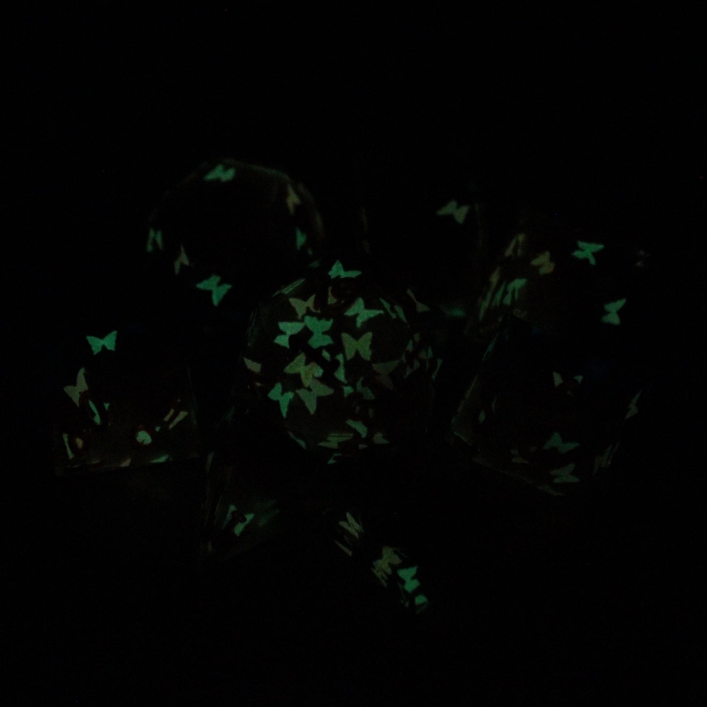 Handmade Butterfly Swarm Dice (Glow-in-the-dark Butterflies!)