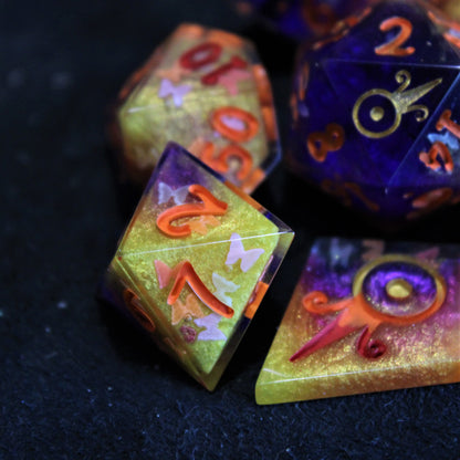 Handmade Butterfly Swarm Dice (Glow-in-the-dark Butterflies!)