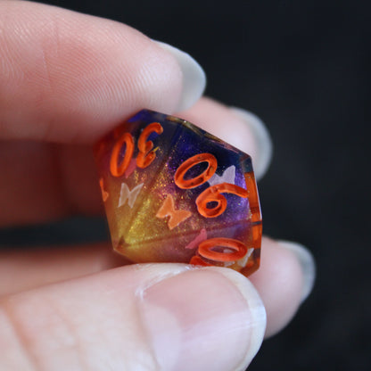 Handmade Butterfly Swarm Dice (Glow-in-the-dark Butterflies!)