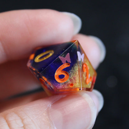 Handmade Butterfly Swarm Dice (Glow-in-the-dark Butterflies!)