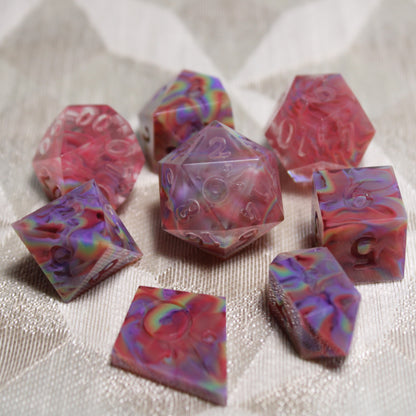 RAW Handmade Refracted Dice