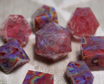 RAW Handmade Refracted Dice