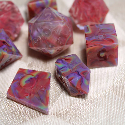 RAW Handmade Refracted Dice