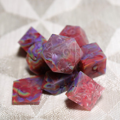 RAW Handmade Refracted Dice