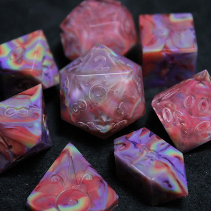 RAW Handmade Refracted Dice