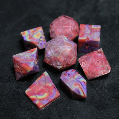 RAW Handmade Refracted Dice