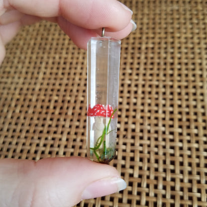 Mushroom Terrarium Necklace