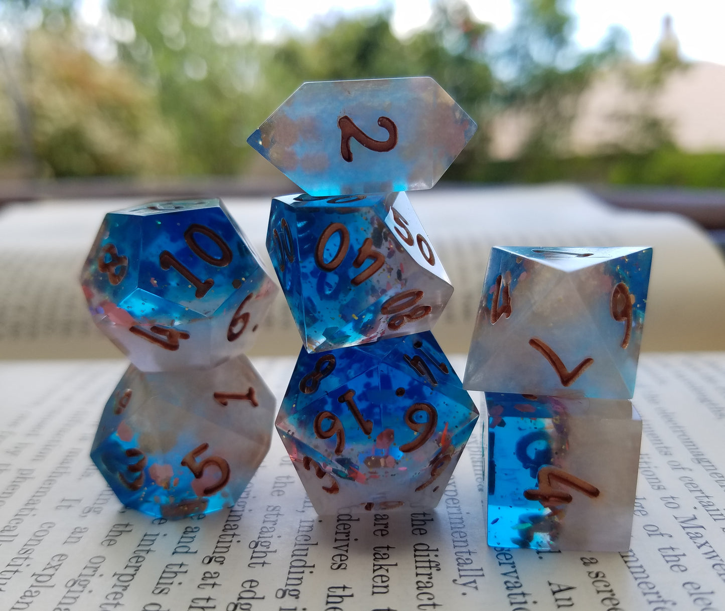 Mystery Handmade Dice (7 or 8 pc Set)